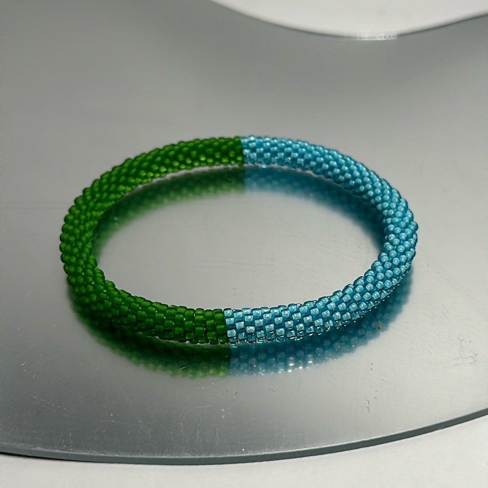 Sashka Blue / Green Bracelet 8” Size - #518